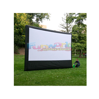 Écran de cinéma gonflable de 30 pieds pour événements, fêtes, théâtre, jardin, projecteur de films en plein air, garantie 1 an, certifié CE