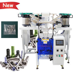 Machine de comptage et d'emballage multifonctionnelle pour petites pièces métalliques, vis, écrous et clous, avec 3 plaques vibrantes pour composants de quincaillerie - Product Image 1