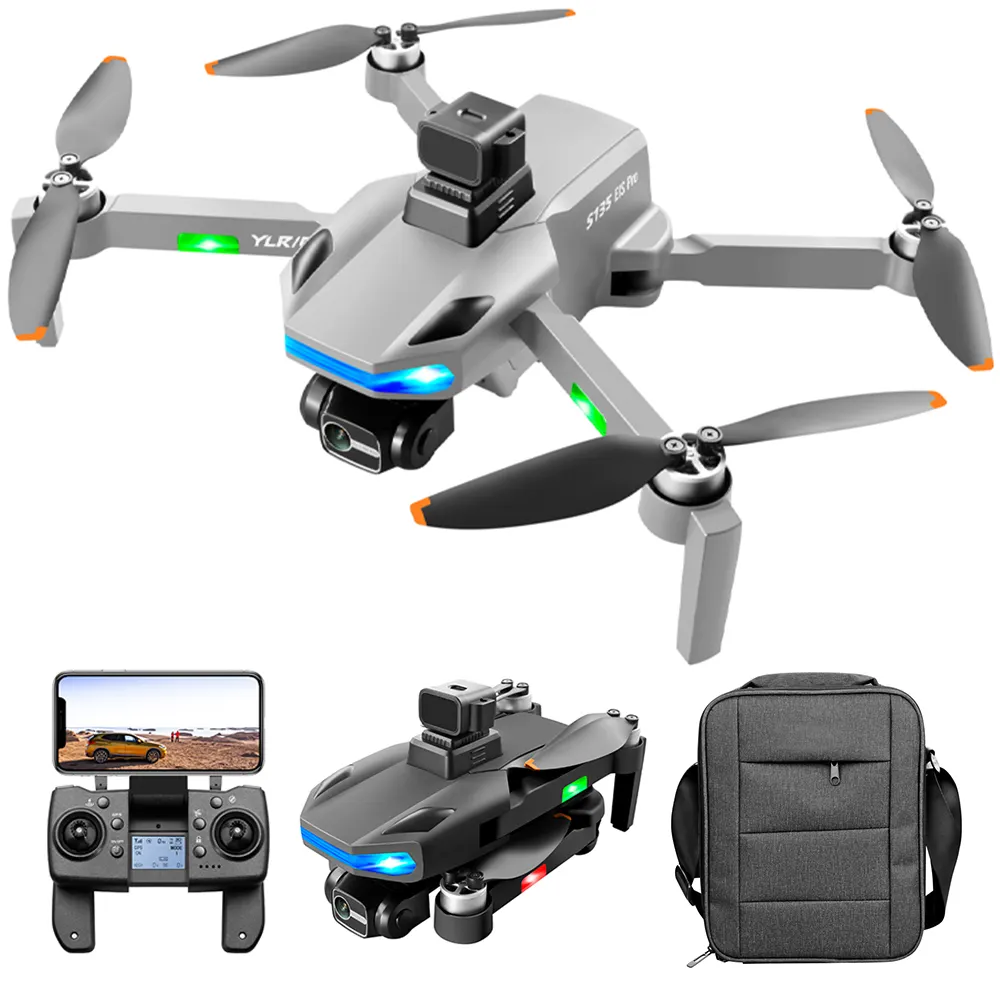 28 Minutes Dual WiFi 3000mah Battery Capacity UAV RC 8K HD Camera Drone GPS Obstacle Avoidan Accessories S135 Drones