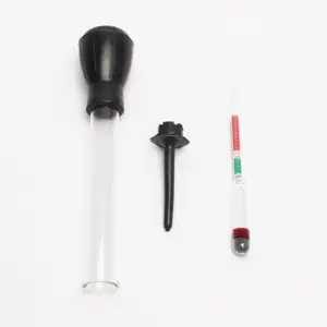 Battery Hydrometer Charge Indicator Hydrometer Test Battery Acid Magic Eye Battery CN;JIA Black Glass 34cm AIK