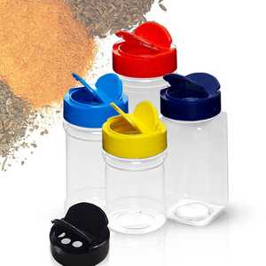 Wholesale Kitchen <b>Empty</b> PET Plastic Spice <b>Jar</b> and Lids Pepper Bottle Condiment Customized Seasoning Shaker - Product Image 3