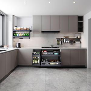 Organizador de Cajones Extraíble de Aleación de Aluminio para Cocina, Estilo Lujoso, Alta Calidad, 70 Series, Marca Goldmine - Product Image 6