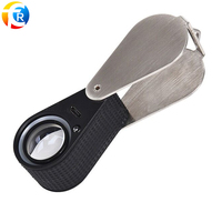 20X Jeweler Loupe White UV Light Gem Loupe 20X 21 mm Jewelry Magnifying Gem Loupe with Light USB Charging