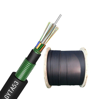 EXC kabel serat optik GYTA53 luar ruangan 8 12 24 48 kabel komunikasi inti gyta lapis baja