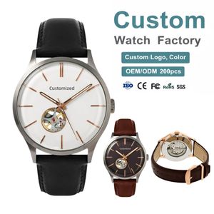 Reloj Automático Miyota 82S0 Personalizado de Alta Calidad, Diseño Retro 3D con Cristal de Zafiro Super Domo y Superficie Curva, Relojes Esqueleto para Hombre - Product Image 1