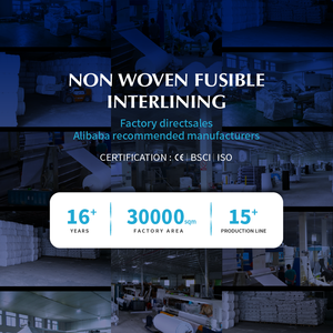 Xiangxing 100% <span class=keywords><strong>Polyester</strong></span> Đôi Dot Lớp Phủ Fusible Interfacing Không Dệt Interlining Các Nhà Sản Xuất Cho Fusible May - Product Image 3