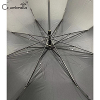 Parapluie publicitaire personnalisé 2 fois à ouverture automatique YS-2003 Parapluie pliant de voyage de cadeau promotionnel classique portable de haute qualité