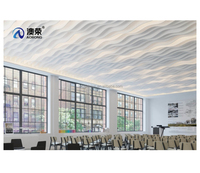 Panneau de plafond acoustique en polyester PET 100% Plafon de carreaux acoustiques Utilisation Akustik dans les hôpitaux Panneaux insonorisants