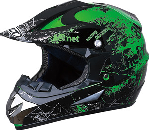 Casque intégral de moto tout-terrain approuvé par le DOT Casque de motocross ABS durable pour les cyclistes de Dirt Bike - Product Image 1