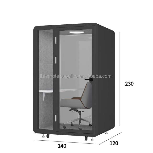 Soundproof Office Pod Sound Proof Modern Office Acoustic Booth for Coworking Space