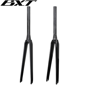 Vente d'usine <span class=keywords><strong>BXT</strong></span> <span class=keywords><strong>Fourche</strong></span> de route en carbone 700C pour freins sur jante et V-brake, <span class=keywords><strong>fourche</strong></span> rigide pour vélos de course et cyclocross à jante conique, commande OEM - Product Image 3