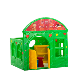 Combinaison de toboggan et de balançoire en plastique éducatif pour la maternelle, pour une utilisation en jardin et à la maison - Product Image 4