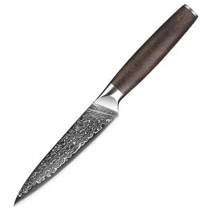 Couteau à steak occidental en acier Damas forgé, multifonctionnel pour la cuisine, la découpe de fruits, la préparation culinaire polyvalente, simplicité moderne - Product Image 6