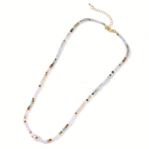 Collar de Perlas Naturales con Cuentas Geométricas, Chapado en Oro de 18K, Personalizado y de Lujo, Joyería de Moda Unisex - Product Image 5
