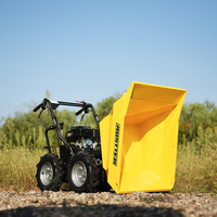 AUSTTER Meilleure vente 300kg tout terrain 4X4 roues motrices B & S/Ducar moteur à essence alimenté petite brouette Mini camion Dumper