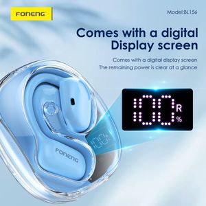 Écouteurs stéréo à conduction osseuse Foneng BL156 à oreille ouverte avec écran LCD numérique, crochet d'oreille, étanche IPX4, BT V5.4, batterie 500 mAh - Product Image 4