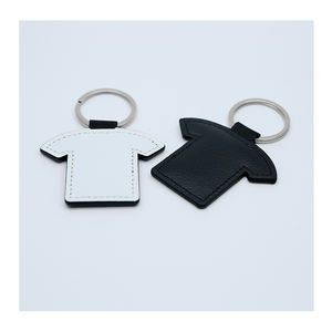 Venta al por mayor recuerdo D anillo sublimación en blanco llavero cuero coche Logo llavero coche llavero personalizado llaveros - Product Image 4