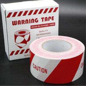 Khả năng hiển thị cao màu đỏ nguy hiểm băng in không dính thận trọng 'không nhập' Vật liệu PE với băng cảnh báo rào cản an toàn in - Product Image 5