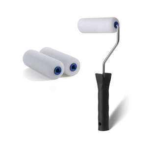 Kit de rouleaux <span class=keywords><strong>à</strong></span> <span class=keywords><strong>peinture</strong></span> en mousse industrielle de 4 pouces, haute densité, double design arrondi, mini réparation murale DIY, OEM, décoration intérieure - Product Image 1