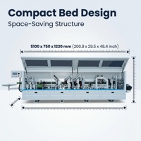 Machine de chantournage entièrement automatique robuste avec pré-fraisage pour meubles, PVC, acrylique, contreplaqué et perçage latéral