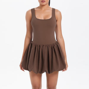 American New Naked Fake Deux pièces Respirant Sports Dress Front Base Outdoor Yoga Running Fitness - Product Image 2