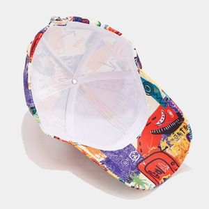 Casquette de baseball sportive à 6 panneaux avec impression <span class=keywords><strong>graffiti</strong></span>, nouvelle conception, imperméable, pare-soleil, visière incurvée, structurée - Product Image 6
