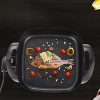 Marmite Électrique Portable Carrée 5L pour Cuisine Saine, Antiadhésive, Idéale pour Dortoir - Vente en Gros