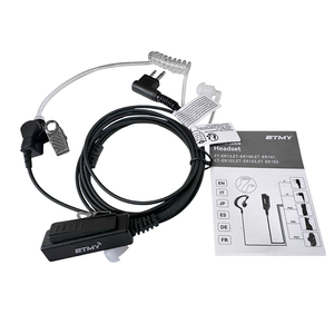 DP1400 CP200 двухстороннее радио наушник 2-проводная гарнитура двухстороннее радио гарнитура акустическая трубка наушник для <span class=keywords><strong>Motorola</strong></span> EP450 <span class=keywords><strong>CP040</strong></span> - Product Image 2