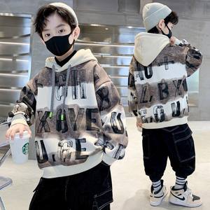 Sweatershirt pour garçons Collection de printemps <span class=keywords><strong>Pull</strong></span> à col rond pour enfants <span class=keywords><strong>Mode</strong></span> de rue toutes saisons avec motif de dessin animé pour grands garçons - Product Image 6