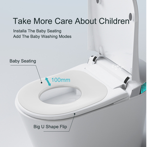 WC Intelligente in Ceramica a Pavimento con Certificazioni CUPC ETL CE, Toilette Automatica Monoblocco Smart - Product Image 6