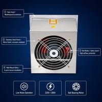 Ventilateur axial mural compact à faible bruit avec roulement à billes électrique OEM, diamètre de la pale de 250 mm, 220 V/380 V, pour bureau