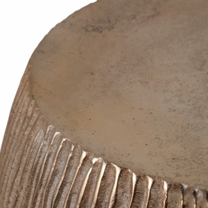 Elegante Sgabello da Camera da Letto con Finitura Texturizzata e Base Metallica, Arredo Decorativo - Product Image 6