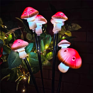 Decoración <span class=keywords><strong>de</strong></span> la puerta delantera Yard Street Led Mushroom Spike Light House Garden Solar Ground Inserted Light Luce <span class=keywords><strong>de</strong></span> navidade - Product Image 2