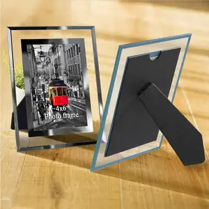 Wholesale Hot Sale 3.5X5 4X6 5X7 8X10 A4 Glass Photo Frame Simple Fashionable Customizable Glass Picture Frame Picture Frame