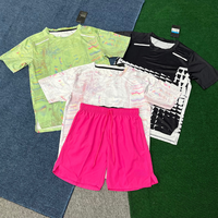Ensemble de sport d'été pour homme : T-shirt à manches courtes et short imprimé camouflage abstrait, séchage rapide, idéal pour la gym, le fitness et la course à pied