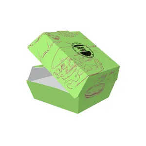 Багажка из сахарного тростника с логотипом на заказ, Одноразовая, экологически чистая упаковка для гамбургеров из био-сахарного тростника, коробки для гамбургеров натурального цвета/