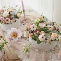 Gros Faible QUANTITÉ MINIMALE DE COMMANDE Offre Spéciale Valentine Jour Emballage Cadeau En Carton Ronde Éternelle Rose Floral Fleuriste Fleur Plaine Boîte Avec Couvercle