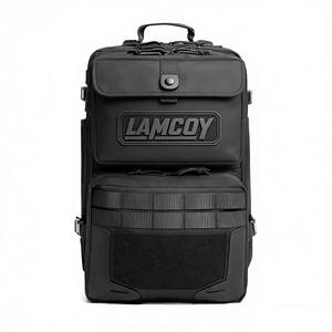 Zaino Tattico LAMGOYI Personalizzato Wolf 35L Unisex Nero Impermeabile alla Moda per Escursionismo con Patch Borse da Palestra - Product Image 2