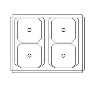 Bếp từ âm Flex Zone 4 vùng nấu, điều khiển cảm ứng có dây, mặt bếp từ âm - Product Image 4