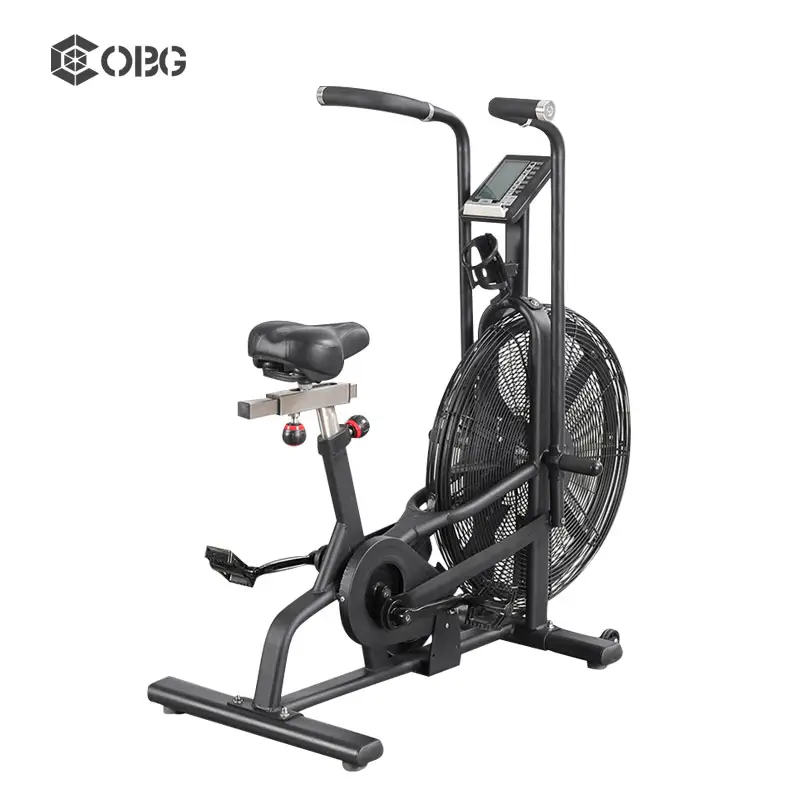 Peralatan Gym komersial sepeda berputar, rumah latihan kardio sepeda udara untuk dalam ruangan