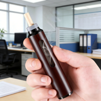 Cendrier électronique moderne classique personnalisé en gros, rechargeable par USB, sans fumée, portable, pour voiture, cigare, fabriqué en Guangdong, Chine