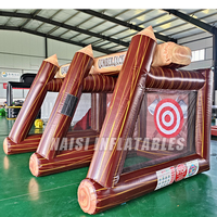 Jeu de lancer de hache gonflable économique, modèle double hache de bûcheron commercial, pour les jeux de jardin et les fêtes foraines