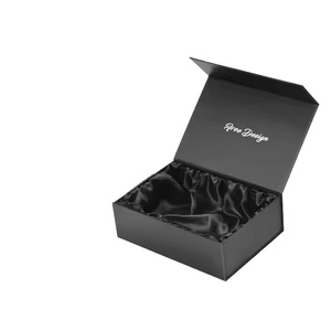 Boîte <span class=keywords><strong>cadeau</strong></span> rigide en carton noir <span class=keywords><strong>grand</strong></span> <span class=keywords><strong>format</strong></span> avec logo personnalisé, fermeture magnétique, pour perruques et vêtements, collection 2026 PLD - Product Image 2