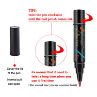 Stylo gel personnalisé Private Label 12 couleurs en option Gel en 1 étape