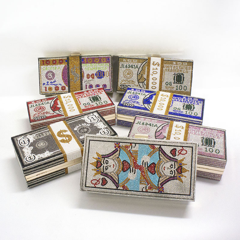 Шоколадный кошелек, музыкальная вечерняя сумка, Роскошные вечерние сумочки, кошельки для денег, женские ручные сумки, блестящий клатч со стразами, кошелек