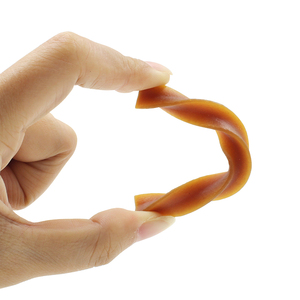 Natural Eco perro cuero crudo sin sabor a pollo a granel <span class=keywords><strong>Chow</strong></span> Twist Strip perro trata aperitivos para mascotas perro FoodStick - Product Image 3