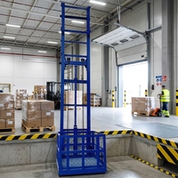 Monte-charge hydraulique à chaîne sur rail de guidage 220V 500kg, télécommande électrique, capacité 10m, certifié CE, modèle de levage SJD