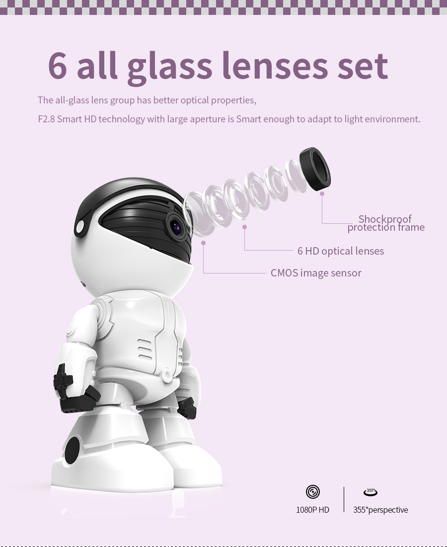 RSH  4X Digital Zoom AI Human Detect PTZ Indoor Wifi IP Camera Surveillance 1080P HD PTZ Wireless Camera