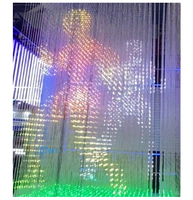 Écran lumineux volumétrique de scène à matrice LED tridimensionnelle RGB, bande LED à matrice 3D, lumières cubiques pour événements/spectacles