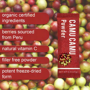 OLLI OEM Pó de Extrato de Fruta <span class=keywords><strong>Camu</strong></span> <span class=keywords><strong>Camu</strong></span> Orgânico a Granel, Certificado HALAL ISO KOSHER, Melhora a Imunidade - Product Image 2